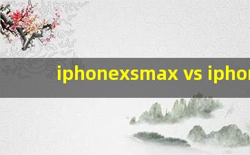 iphonexsmax vs iphonex